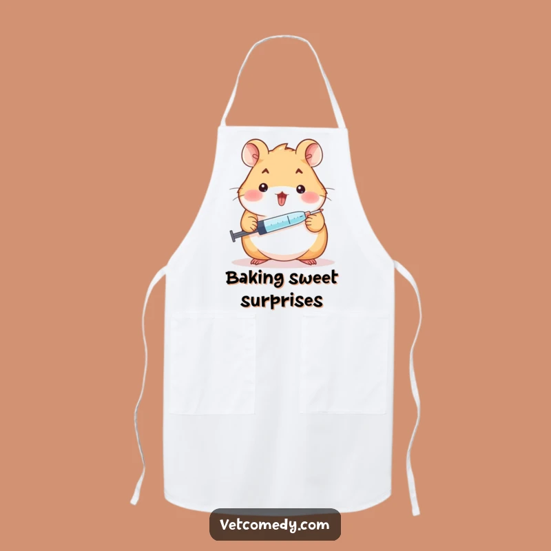 Funny Hamster Doctor Apron - Cheerful Chef's Sweet Treat - Hilarious Kitchen Gift