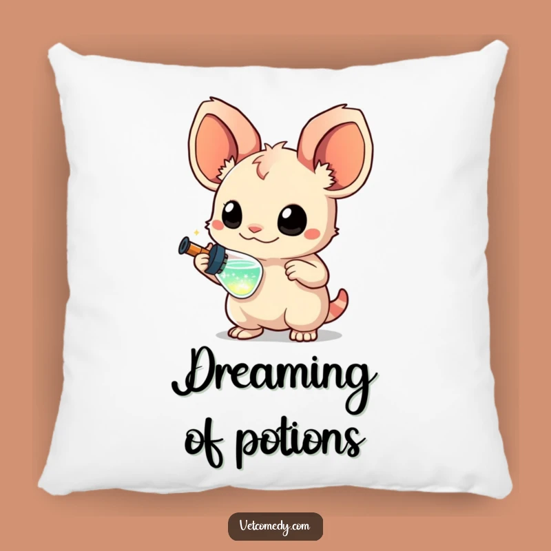 Funny Curious Creature Pillow: Cozy Whimsical Syringe Cushion