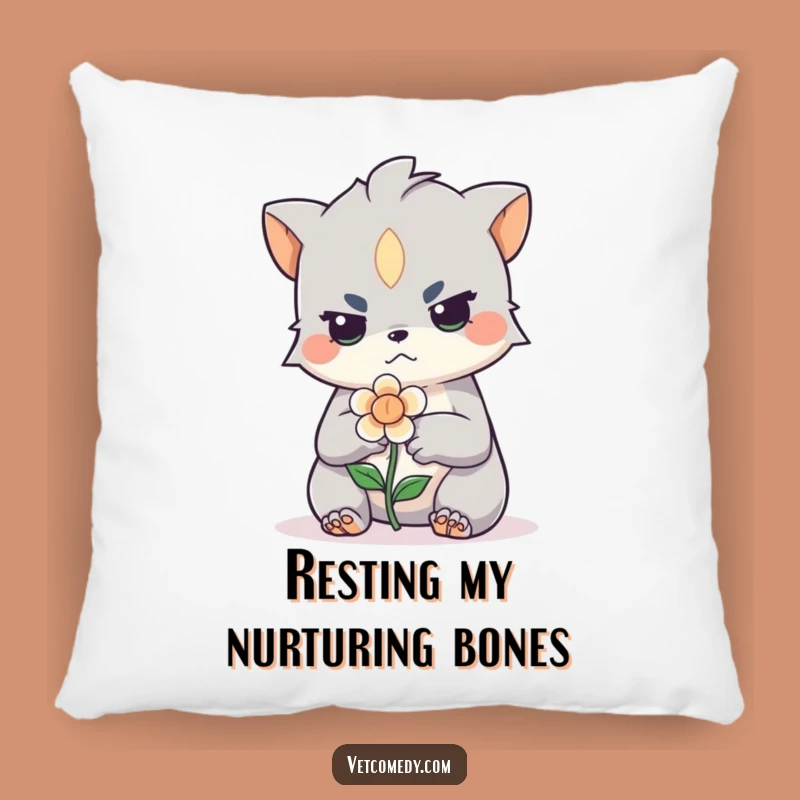 Funny Creature Flower Bandage Pillow: Cozy & Hilarious Comfort Gift!