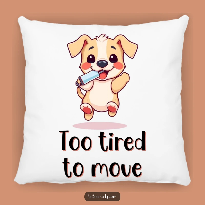 Funny Puppy Thermometer Pillow - Cuddly & Playful Pup Comfort - Cute Pet Decor Gift