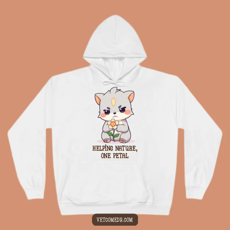 Funny Creature Flower Care Hoodie: Cozy & Hilarious Gift for the Kind-Hearted!