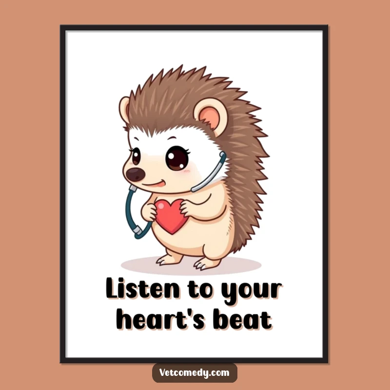 Free Printable Hedgehog Art: Funny Downloadable Decor for a Whimsical, DIY Gift