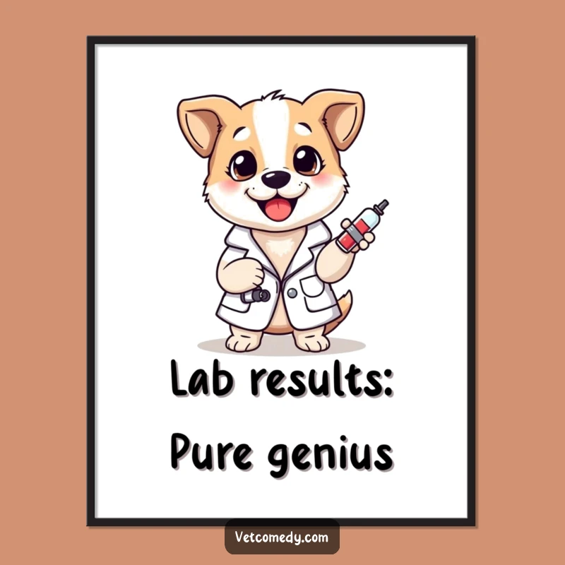 Free Printable Wall Art: Funny Dog Vet Humor Downloadable Decor, Perfect Quirky Gift for Animal Lovers